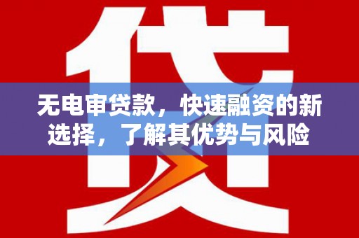 滑县无电审贷款，快速融资的新选择，了解其优势与风险