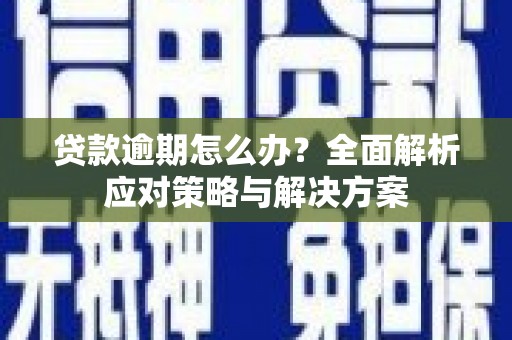 信州贷款逾期怎么办？全面解析应对策略与解决方案