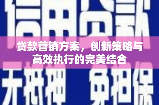 凤城贷款营销方案，创新策略与高效执行的完美结合