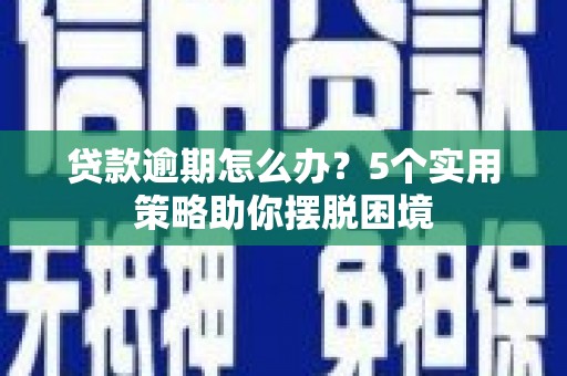 汉源贷款逾期怎么办？5个实用策略助你摆脱困境