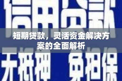 柳南短期贷款，灵活资金解决方案的全面解析