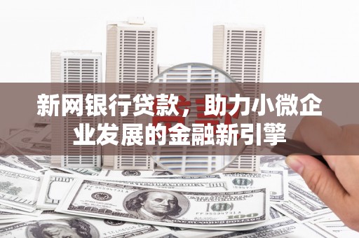 张家港新网银行贷款，助力小微企业发展的金融新引擎