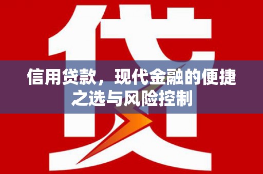 奎文信用贷款，现代金融的便捷之选与风险控制