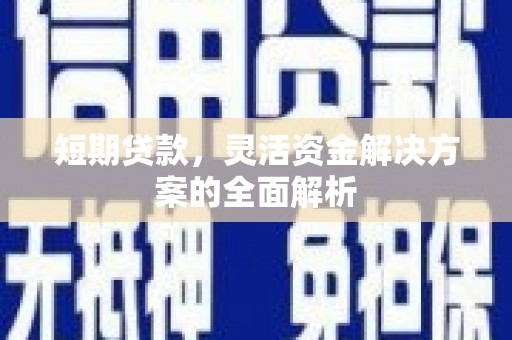 左镇短期贷款，灵活资金解决方案的全面解析