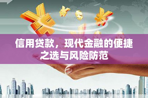 安定信用贷款，现代金融的便捷之选与风险防范
