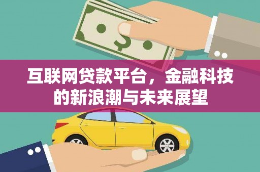 武进互联网贷款平台，金融科技的新浪潮与未来展望