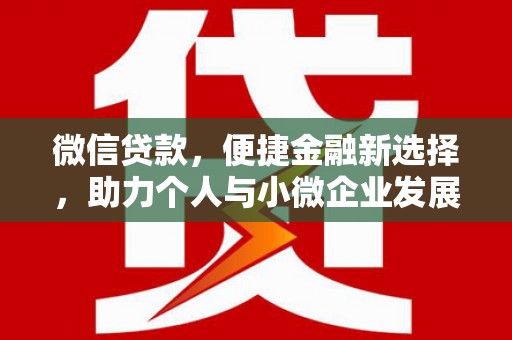 坪山新区微信贷款，便捷金融新选择，助力个人与小微企业发展