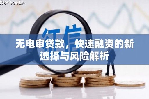 临潭无电审贷款，快速融资的新选择与风险解析