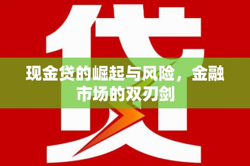 和美现金贷的崛起与风险，金融市场的双刃剑