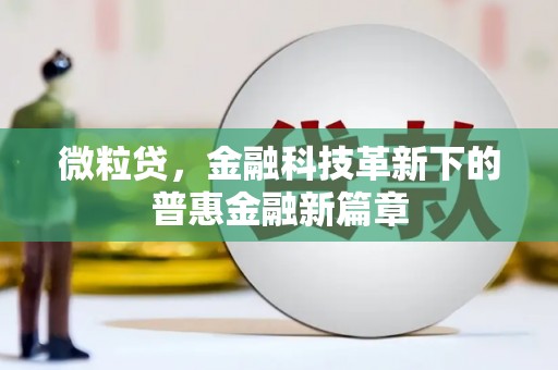 浦东微粒贷，金融科技革新下的普惠金融新篇章