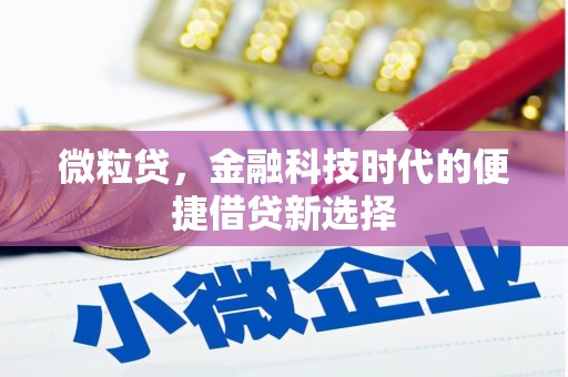 二七微粒贷，金融科技时代的便捷借贷新选择